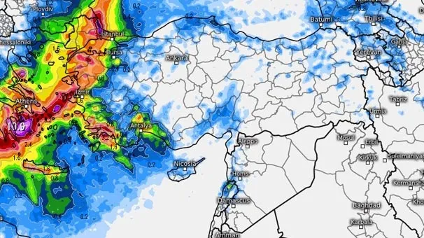 Tropik fırtına adım adım Türkiye'ye yaklaşıyor! Tropik fırtına İstanbul'u vuracak mı?-1