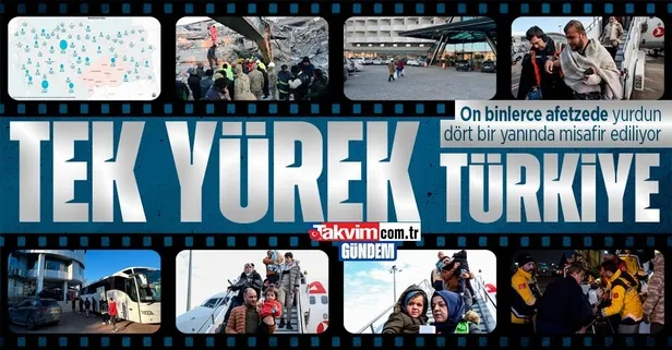 Depremin ardından bölgeden tahliye olan on binlerce afetzede Türkiye'nin dört bir yanında misafir ediliyor