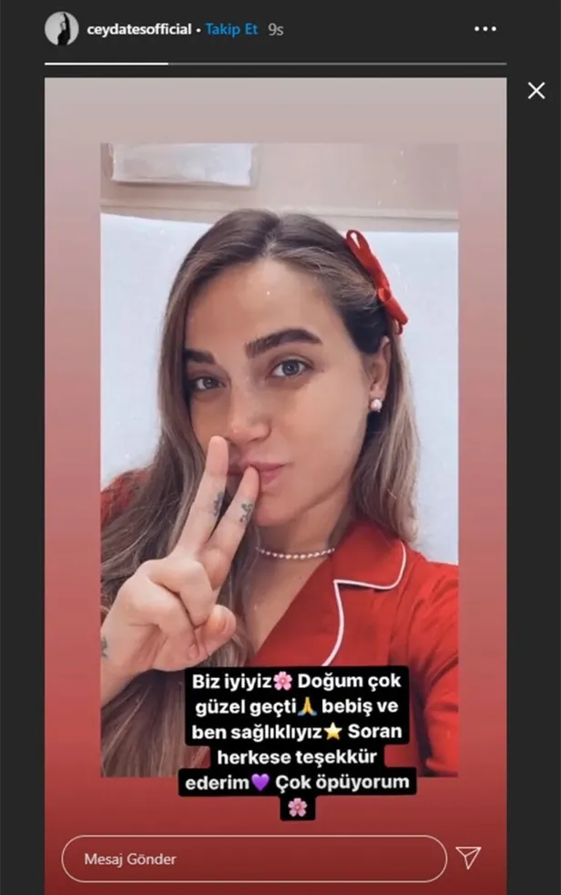 Ceyda Ateş'ten doğum sonrası paylaşım! Talia bebek dünyaya geldi...-2