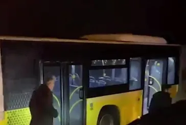 Arnavutköy'de İETT otobüsü ormana uçtu!