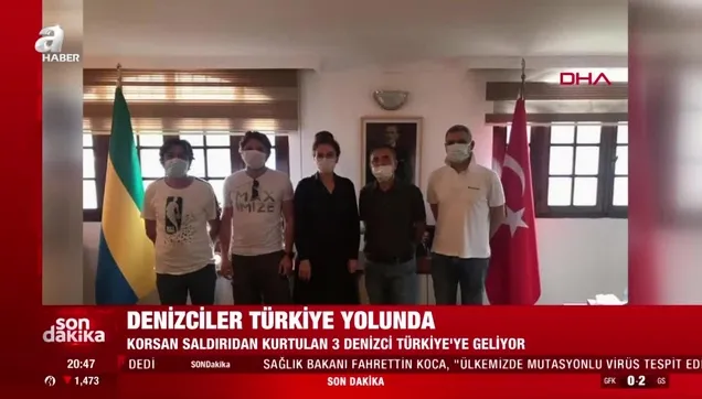 Korsan saldırısına uğrayan geminin 3 mürettebatı Türkiye'ye dönüyor