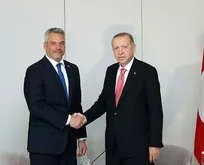 Başkan Erdoğan, Nehammer ile bir araya geldi!