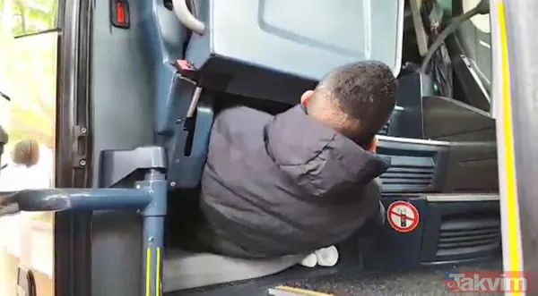 Edirne'de otobüsün 1 metrekarelik dolabından 3 kaçak göçmen çıktı - 4