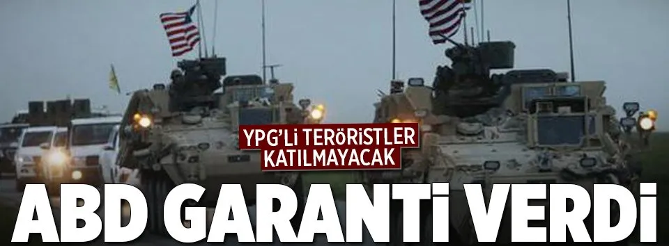 ABD’den flaş YPG açıklaması