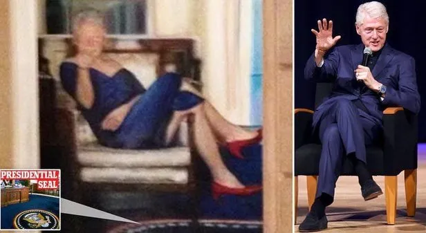 Sapık milyarder Epstein'le ilgili bir skandal daha! Bill Clinton'nun kadın  elbisesi ile...