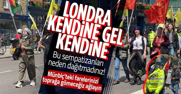 Avrupa’nın göbeğinde skandal görüntüler! Terör örgütü PKK yandaşları Londra’da yürüyüş düzenledi