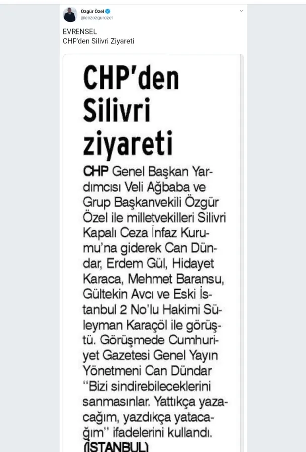 mersindeki-saldirinin-ardindan-demirtasa-destek-ozelden-chpnin-tutuklu-gazeteciler-raporuna-savunma-nereden-bi-1664284884772.jpg CHP'li Özgür Özel tutuklu gazeteciler raporunu aklamak için Nedim Şener'in ismini kullandı! Nedim Şener iddiayı yalanlayarak tepki gösterdi!-4