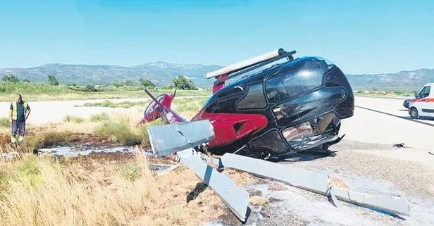 Yunanistan’da Türk şirketine ait helikopter düştü: Büyük panik yaşadık