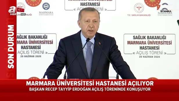 Başkan Erdoğan'dan hastane açılışında önemli açıklamalar: Darbe girişimiyle doğrudan hayatımıza kastettiler