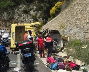 Muğlada tur otobüsü faciası