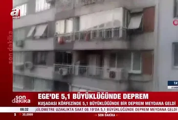 Ege’de 5.1 büyüklüğünde deprem!