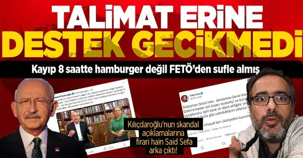 Uyuşturucu iftirasının suflesi FETÖ’den mi? Kılıçdaroğlu’nun skandal açıklamalarına FETÖ firarisi Said Sefa’dan destek gecikmedi
