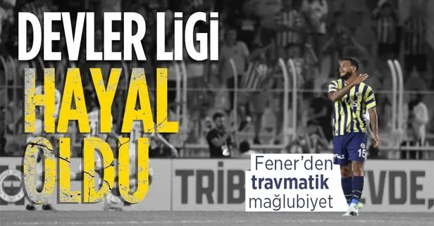 Fenerbahçe  Dinamo Kiev’e yenilerek Şampiyonlar Ligi’nden elendi