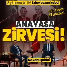 Başkan Erdoğan - Özgür Özel zirvesi sona erdi! 1 saat 35 dakikalık görüşmede ne konuşuldu?