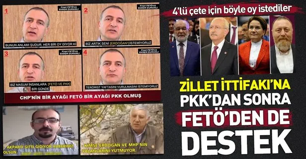 FETÖ ve PKK’dan Zillet İttifakı’na destek!