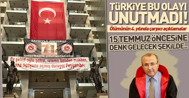 Şehit Savcı Mehmet Selim Kiraz Çağlayan Adliyesi’nde gerçekleştirilen törenle anıldı