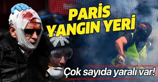 Paris'te 1 Mayıs gösterilerinde olay çıktı