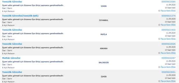 11 Eylül İŞKUR güncel başvuru iş ilanları... KPSS şartsız ve sınavsız temizlik ve güvenlik görevlisi alımı...-5