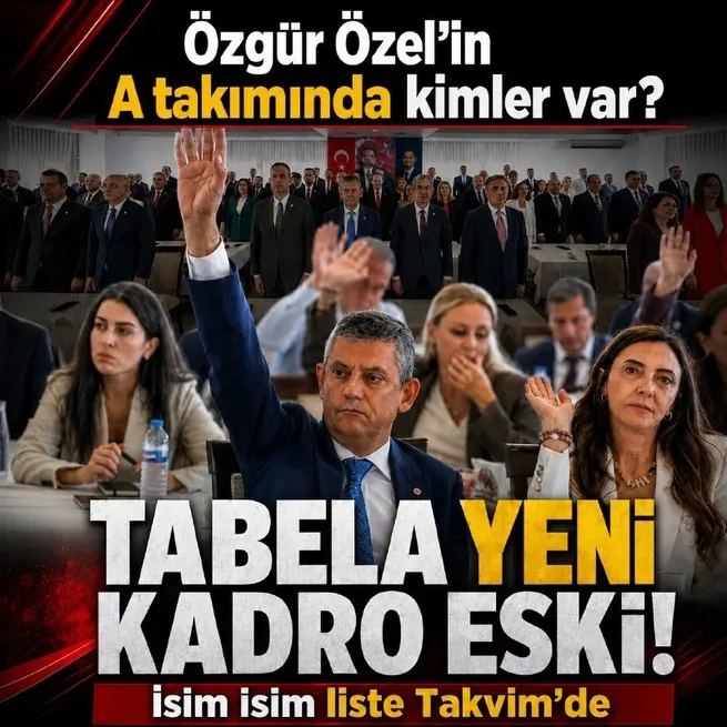 Özgür Özel’in A takımı belli oldu: Yeni Parti’de MYK, Parti Meclisi ve YDK üyeleri açıklandı