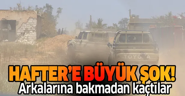 Son dakika: Libya'da Hafter'e darbe üstüne darbe! Bırakıp kaçtılar