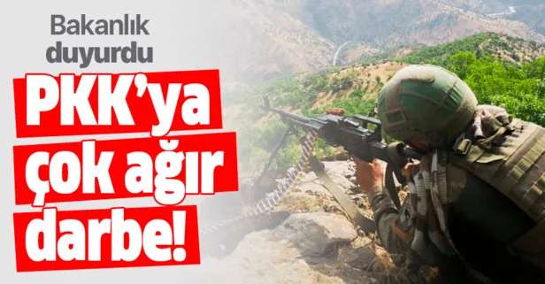 Bakanlık duyurdu! Şırnak’ta PKK’ya ağır darbe