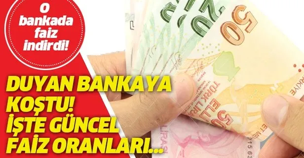 Faiz indirimleri art arda geldi! Duyan bankaya koştu!