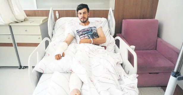 Ayının saldırdığı çoban, köpekleri sayesinde kurtuldu!