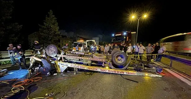 TEM’de korkunç kaza! 3 araç birbirine girdi