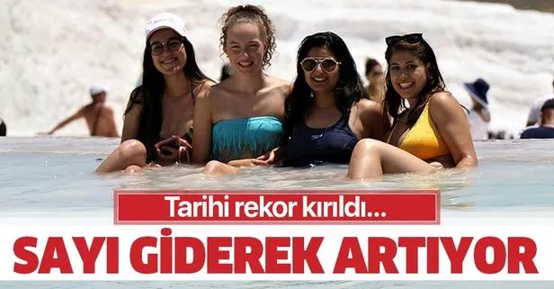 Pamukkale’de tüm zamanların rekoru kırıldı