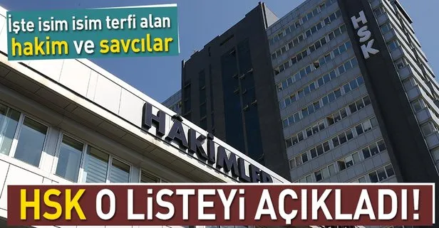 HSK’dan 3 bin 784 hakim ve savcıya terfi