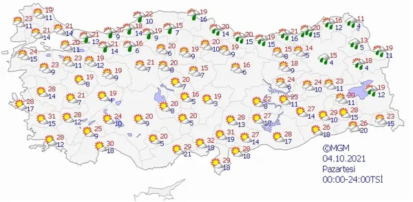 HAVA DURUMU | Plan yapanlar dikkat! Meteorolojiden uyarı geldi: Çok kuvvetli geliyor... | 3-7 Ekim-12