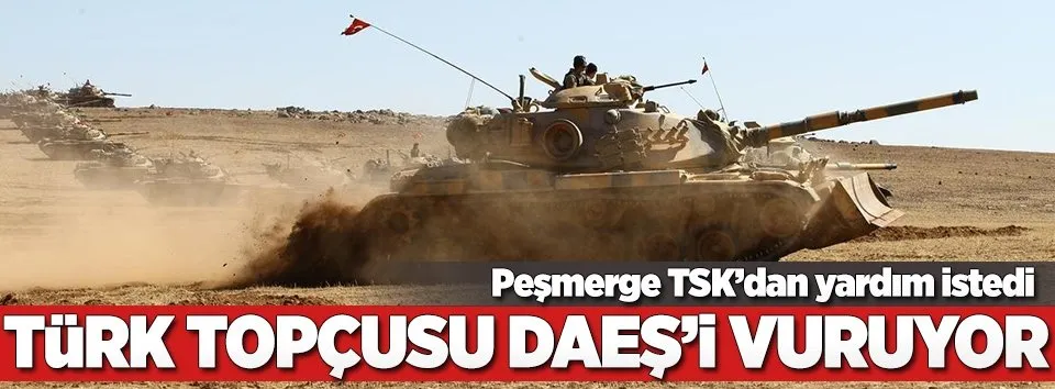TSK'dan Peşmerge'ye topçu desteği