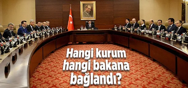 Hangi kurum hangi bakana bağlandı?