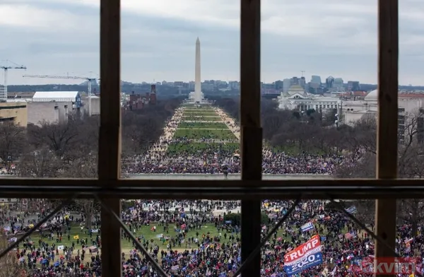 ABD'de 6 Ocak baskını! Protestocular Kongre binasına nasıl girdi? Son dakika görüntüleri şoke ediyor - 5
