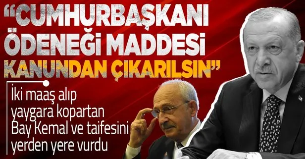 Başkan Erdoğan’dan TBMM’ye çağrı: Cumhurbaşkanı ödeneği maddesi kanun metninden çıkarılsın