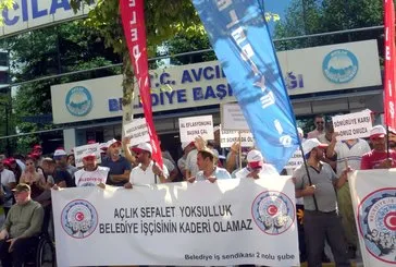 CHP’li belediyede işçi eylemi