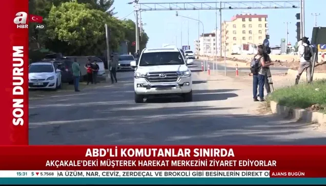 Son dakika: ABD'li komutanlar Akçakale'de