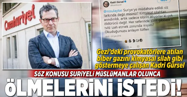 Kadri Gürsel'den skandal tweet
