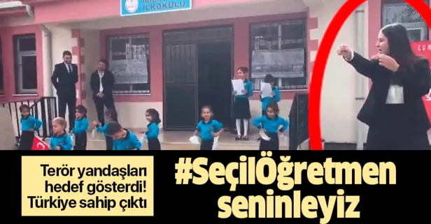 Terör yandaşları hedef gösterdi Türkiye sahip çıktı: #SeçilÖğretmen seninleyiz