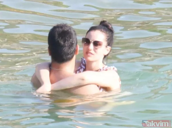 Fahriye Evcen ve Burak Özçivit denizde aşk tazeledi Fahriye düzgün fiziğiyle mest etti! Kuruluş Osman'ın yıldızı eşiyle... - 7