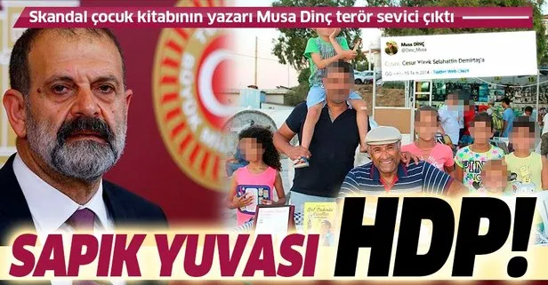 Son dakika: Gül ve Düşün isimli skandal masal kitabının yazarı Musa Dinç HDP’li çıktı!
