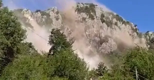 Adana'daki 5,5'lik depremin ardından toz bulutu oluştu! Görenler kameraya sarıldı