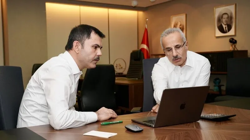 Ulaştırma ve Altyapı Bakanı Uraloğlu ile Cumhur İttifakı İBB Başkan Adayı Kurum