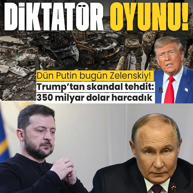 ABDnin diktatör oyunu! Trump Zelenskiyi suçladı Bidenın Putin açıklaması gündeme geldi