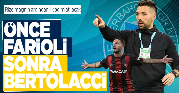 Önce Farioli sonra Bertolacci! Rize maçının ardından ilk adım atılacak