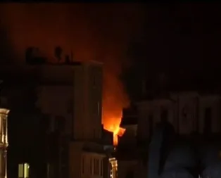 Taksim’de yangın paniği