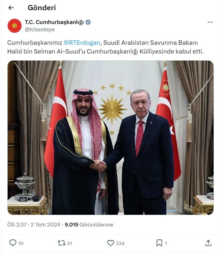 baskan-erdogan-suudi-arabistan-savunma-bakani-halid-bin-selman-el-suudu-kabul-etti-1719920705348.jpeg Başkan Erdoğan Suudi Arabistan Savunma Bakanı Halid bin Selman el-Suud'u kabul etti-3