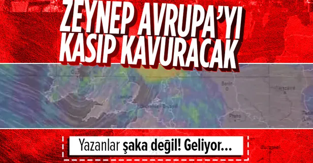 Avrupa'yı kasırga vurdu: Çatılar uçtu, ağaçlar devrildi, 250 bin ev elektriksiz kaldı! Hafta sonu için Zeynep uyarısı: 21. yüzyılın uyarısı
