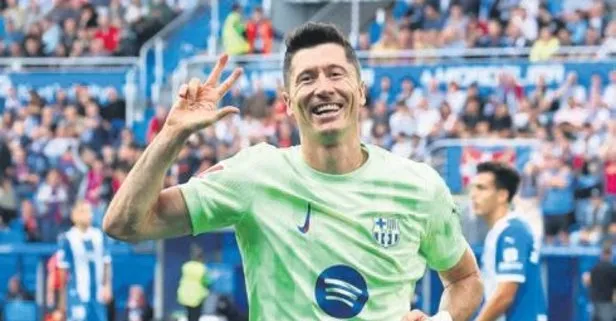 Lewandowski’nin futbol resitali