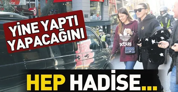 Hadise, önceki gün Nişantaşı trafiğini karıştırdı